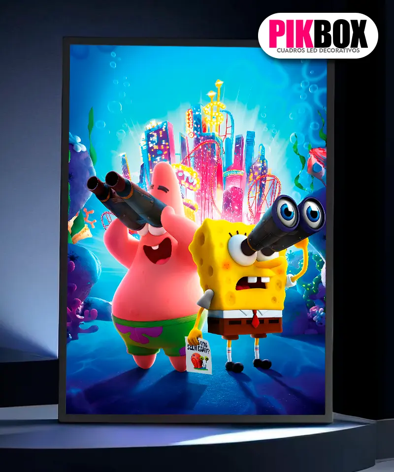 Cuadro Led Bob Esponja #1 Recargable