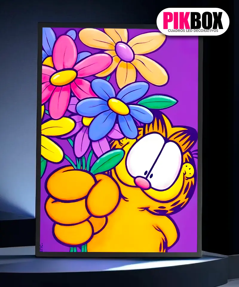 Cuadro Led Garfield #1 Recargable