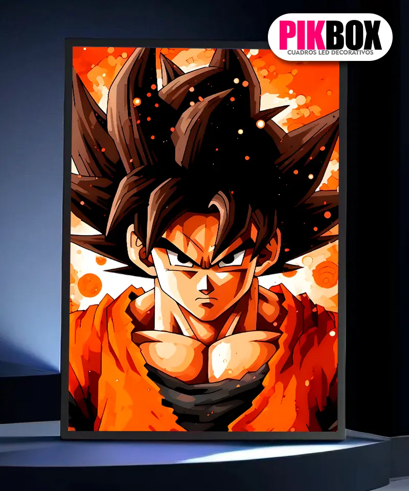 Cuadro Led Goku #1 Recargable