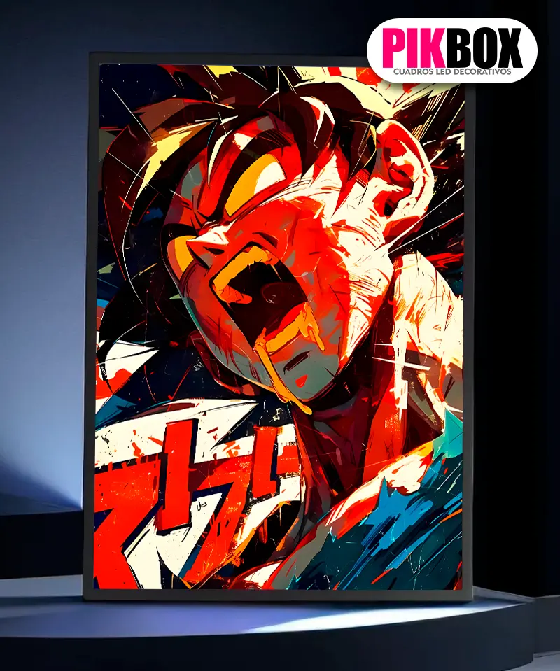 Cuadro Led Goku #2 Recargable