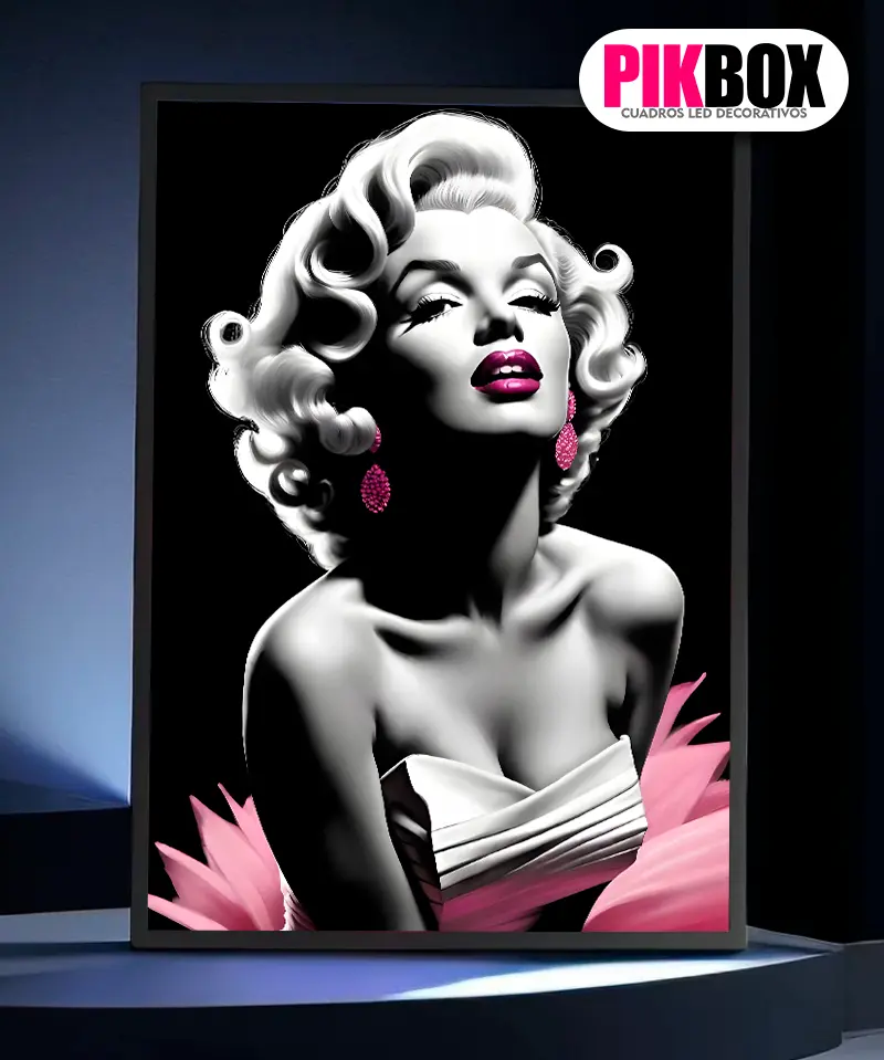 Cuadro Led Marilyn Monroe #1 Recargable