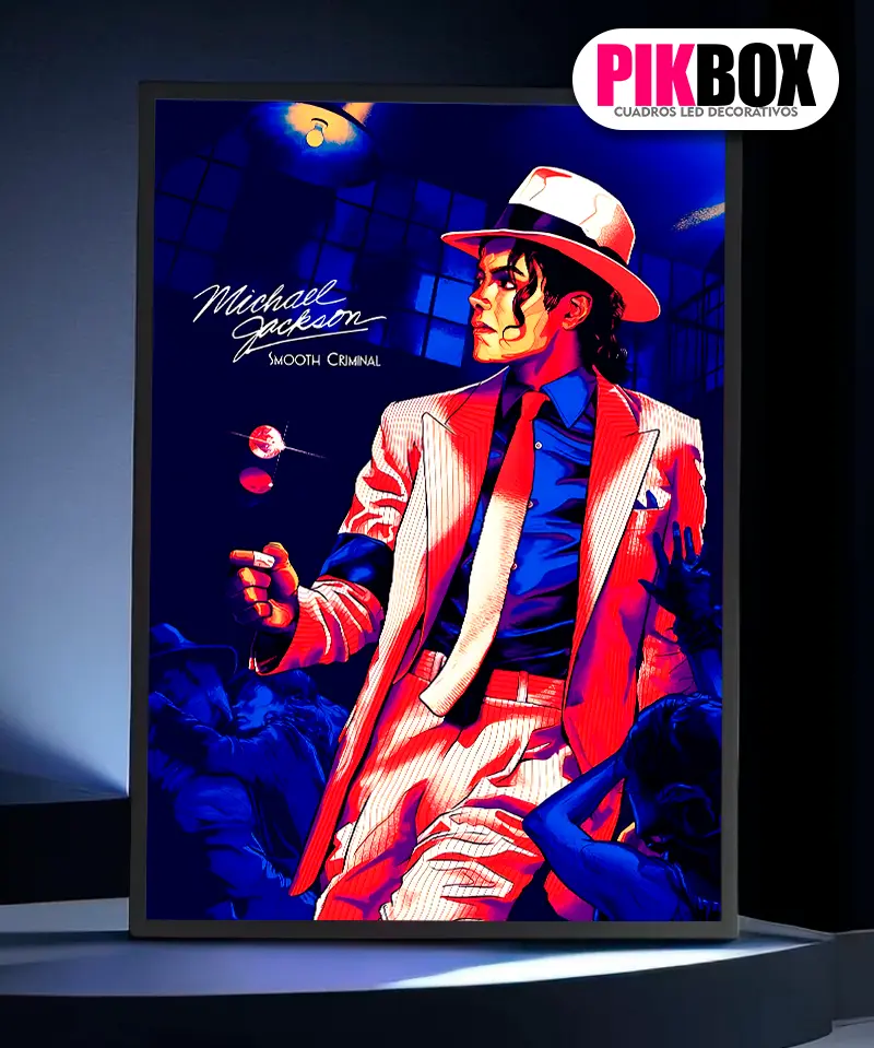 Cuadro Led Michael Jackson #1 Recargable