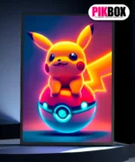 Cuadro Led Pikachu #1 Recargable