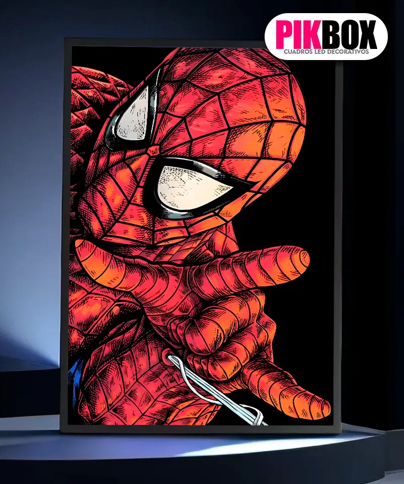 Cuadro Led Spiderman #1 Recargable