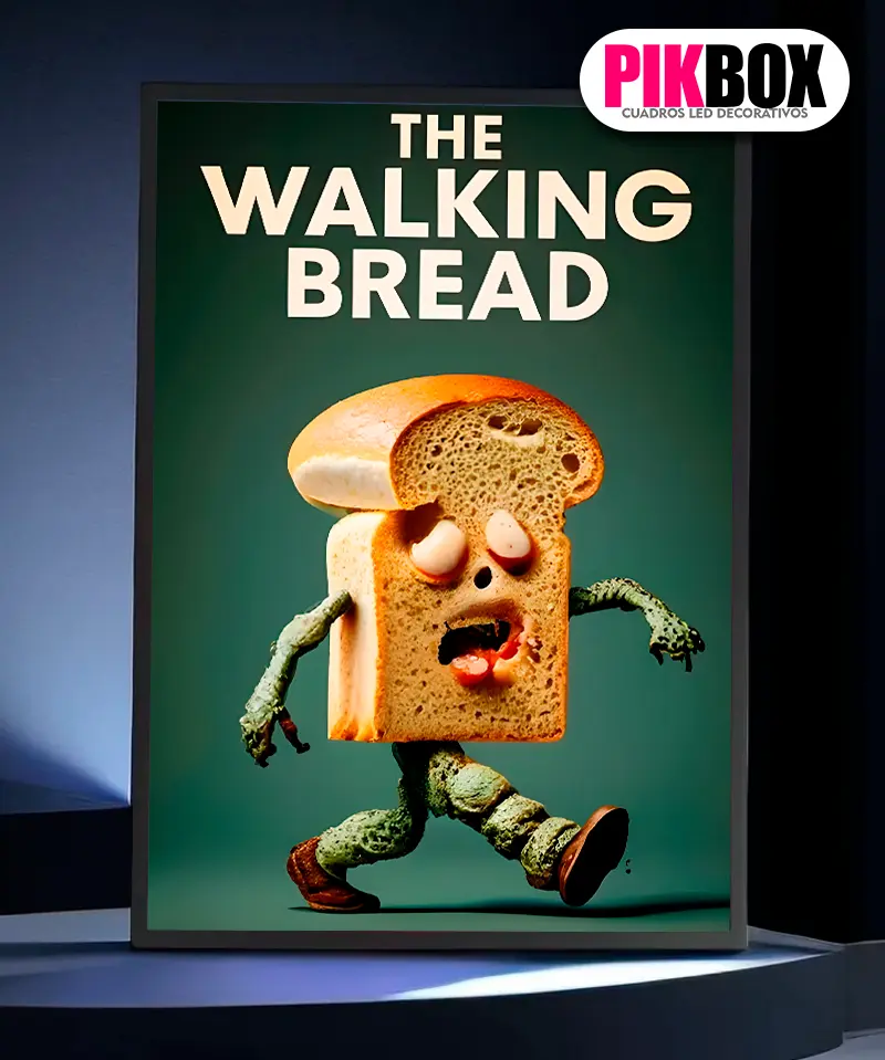 Cuadro Led The Walking Bread Recargable