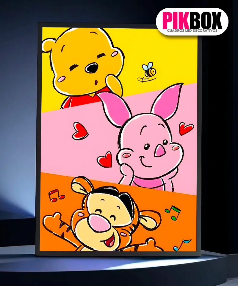 Cuadro Led Winnie Pooh #2 Recargable