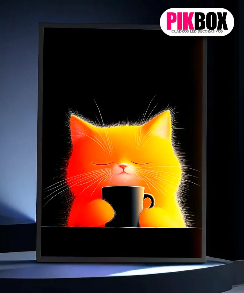 Cuadro Led Gato #1